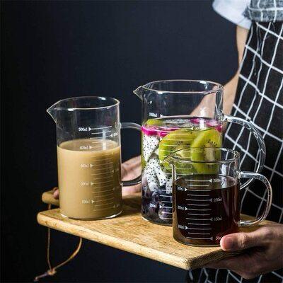 Clear Borosilicate Glass Pitcher | Microwave & Stove Safe | 500ml–1500ml