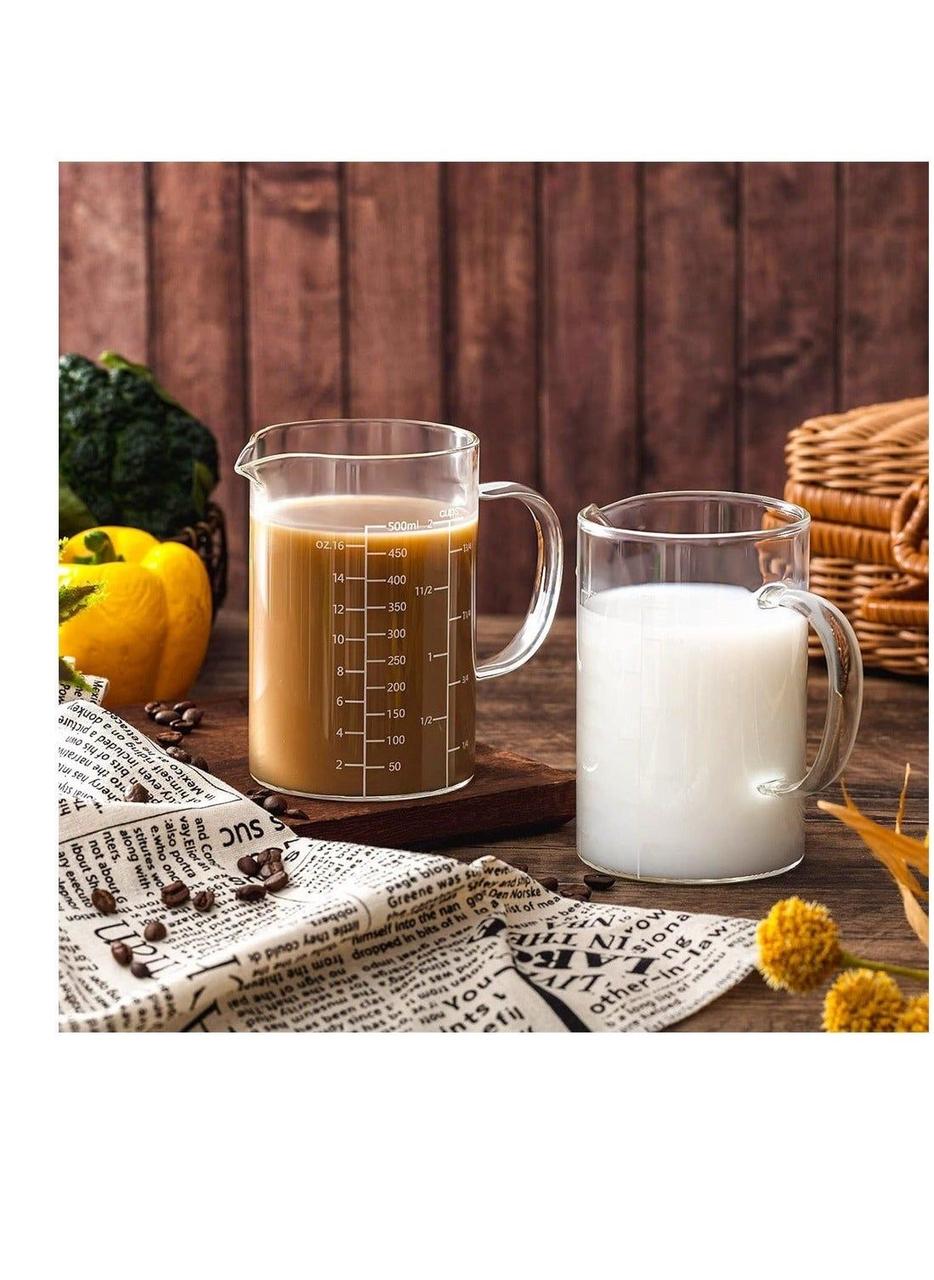 Clear Borosilicate Glass Pitcher | Microwave & Stove Safe | 500ml–1500ml