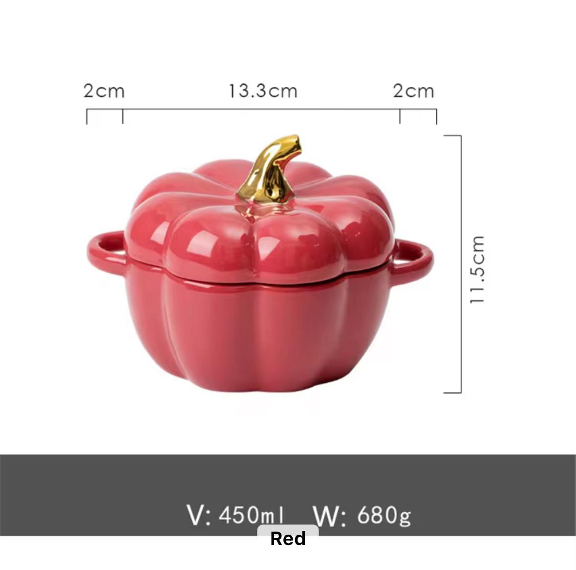 Pumpkin Harvest Ceramic Serving Bowl