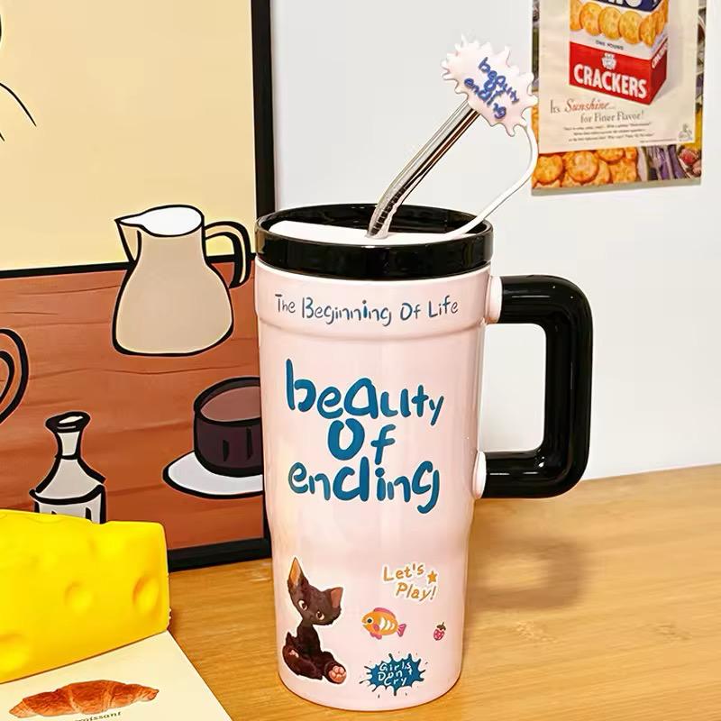Color Pop Cartoon Sipper