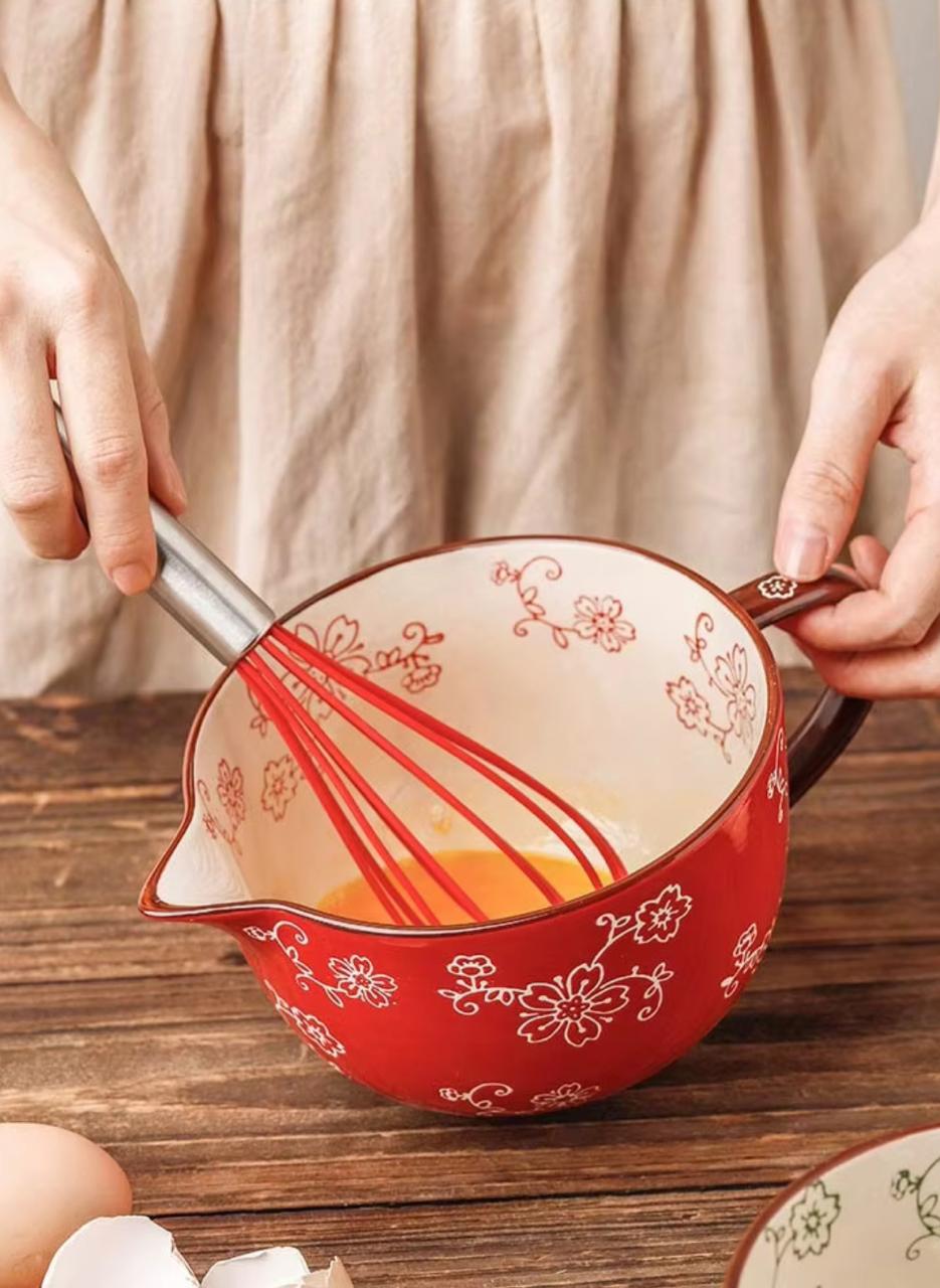 Whisk & Pour Ceramic Prep Bowl