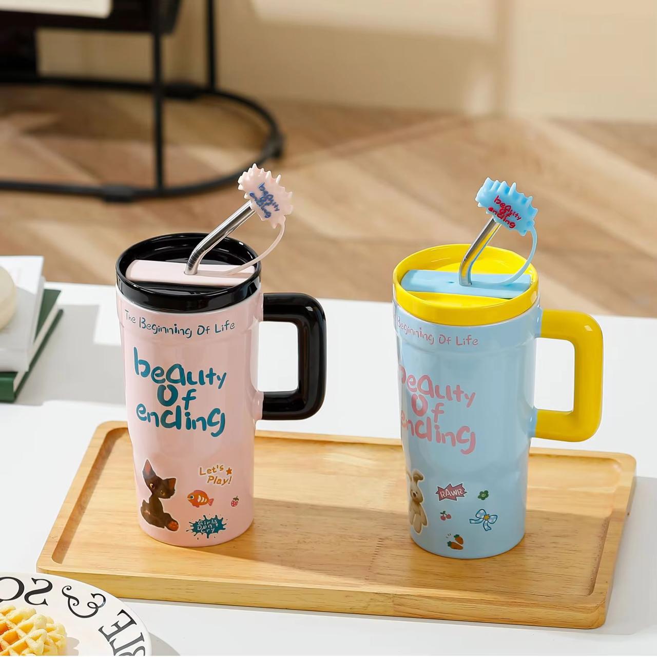 Color Pop Cartoon Sipper