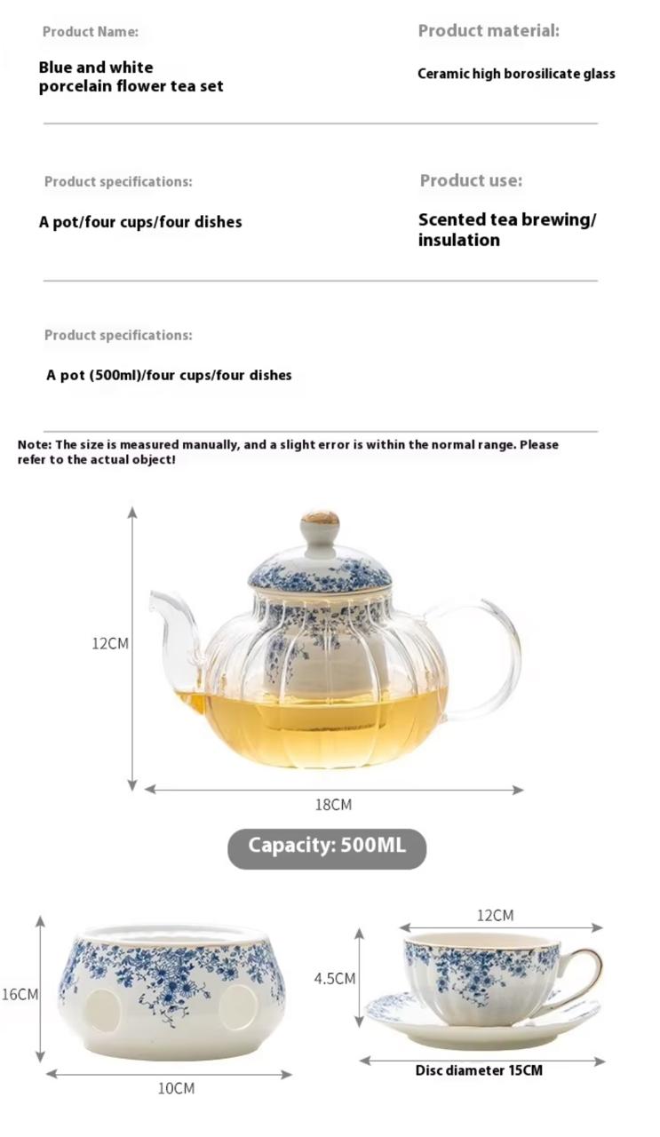 Blue Belle Vintage Tea Set- Macau Home Collection