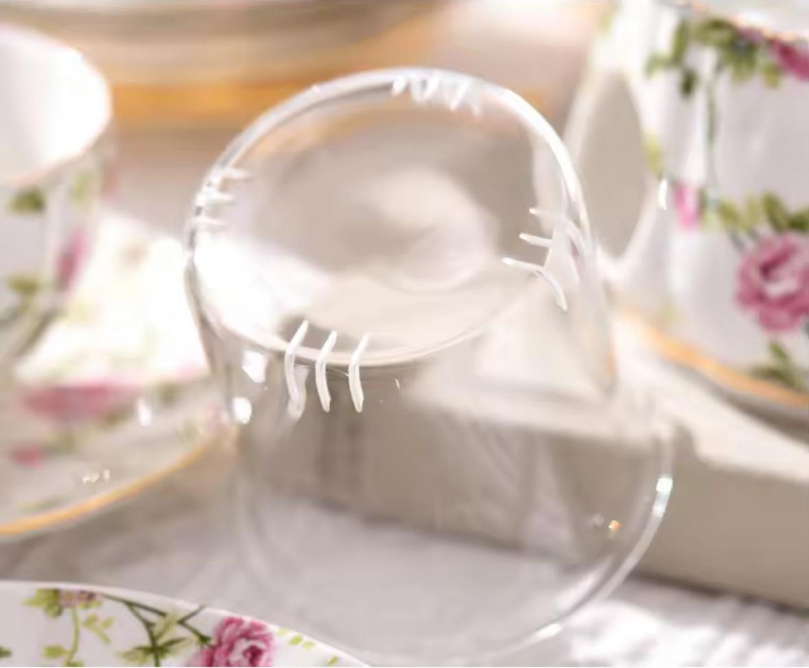 Blossom Breeze Tea Set- Porcelain Cup & Saucer, Kettle & Candle Warmer(15 Pcs)