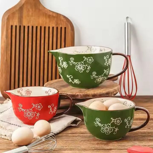 Whisk & Pour Ceramic Prep Bowl