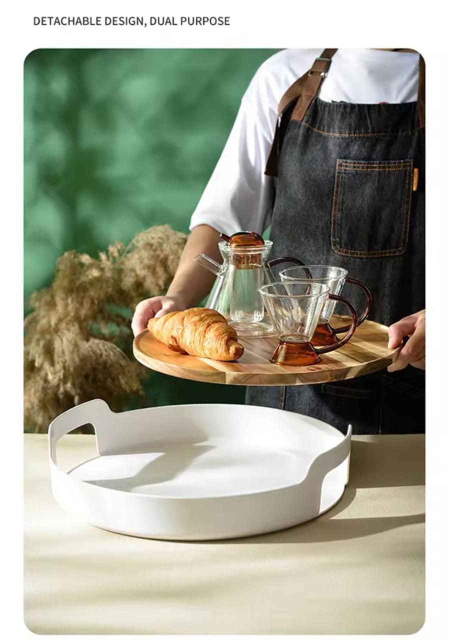 Acacia Fusion Round Tray