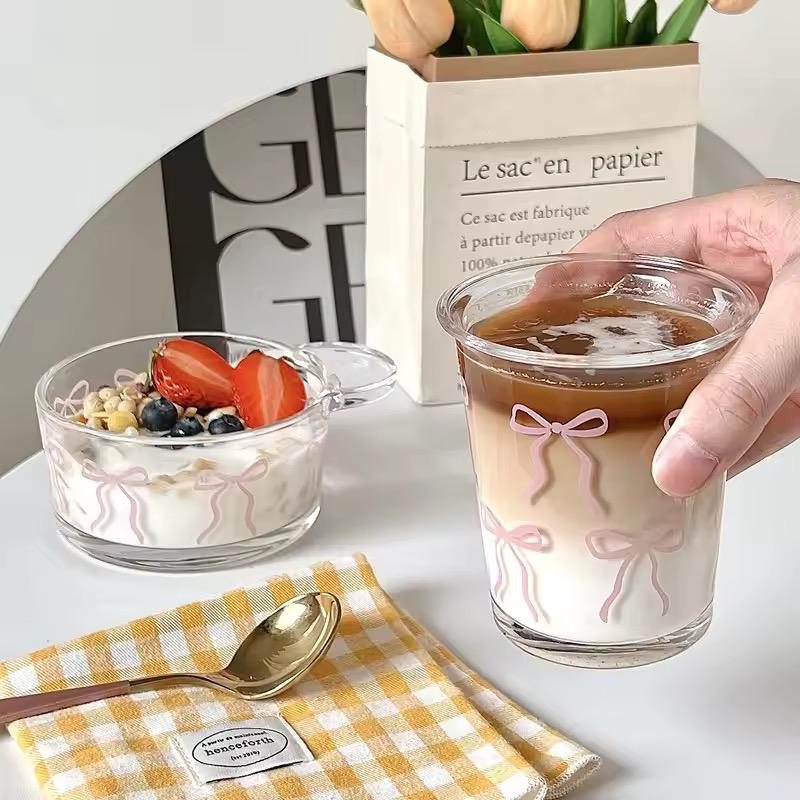 Korean Style Bow Glass -350 ml