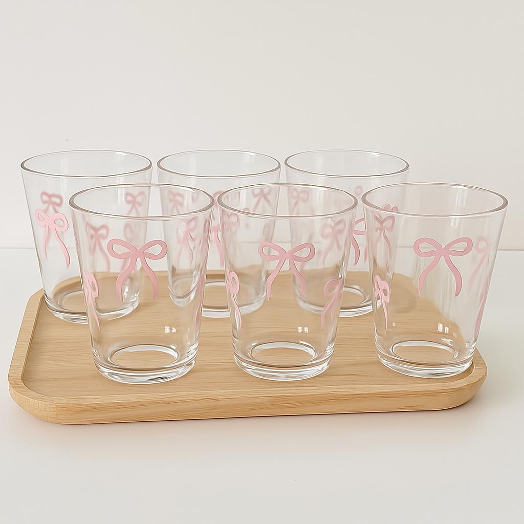 Korean Style Bow Glass -350 ml