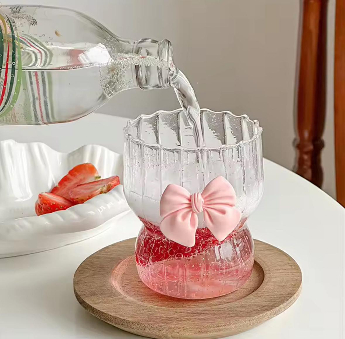 Pink Bow Radiance Glass- 350 ml