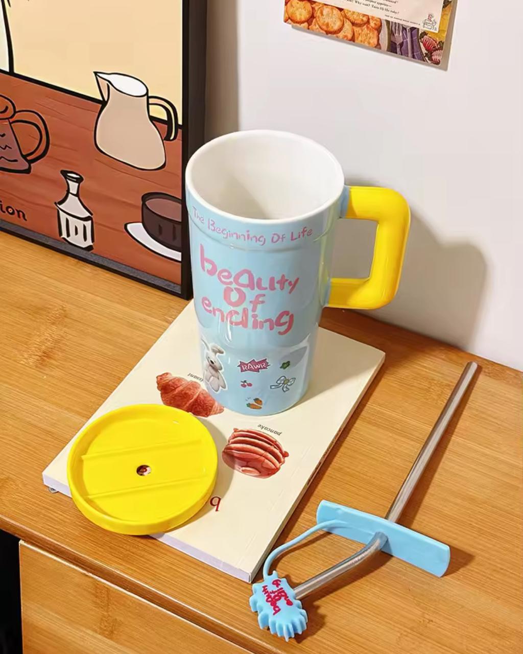 Color Pop Cartoon Sipper