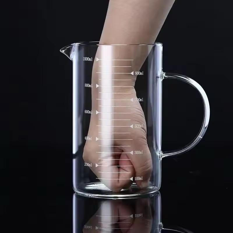 Clear Borosilicate Glass Pitcher | Microwave & Stove Safe | 500ml–1500ml