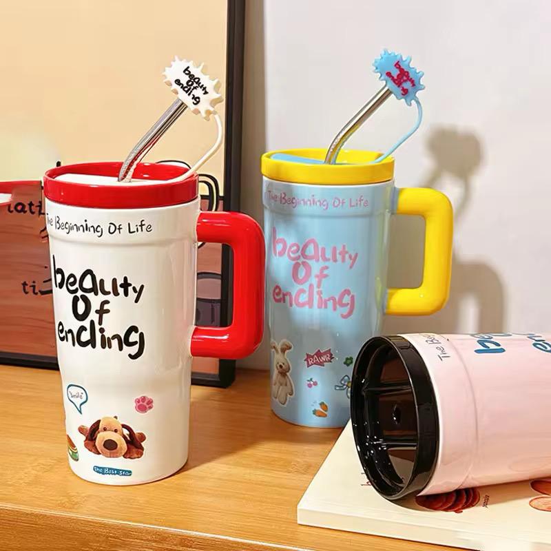 Color Pop Cartoon Sipper