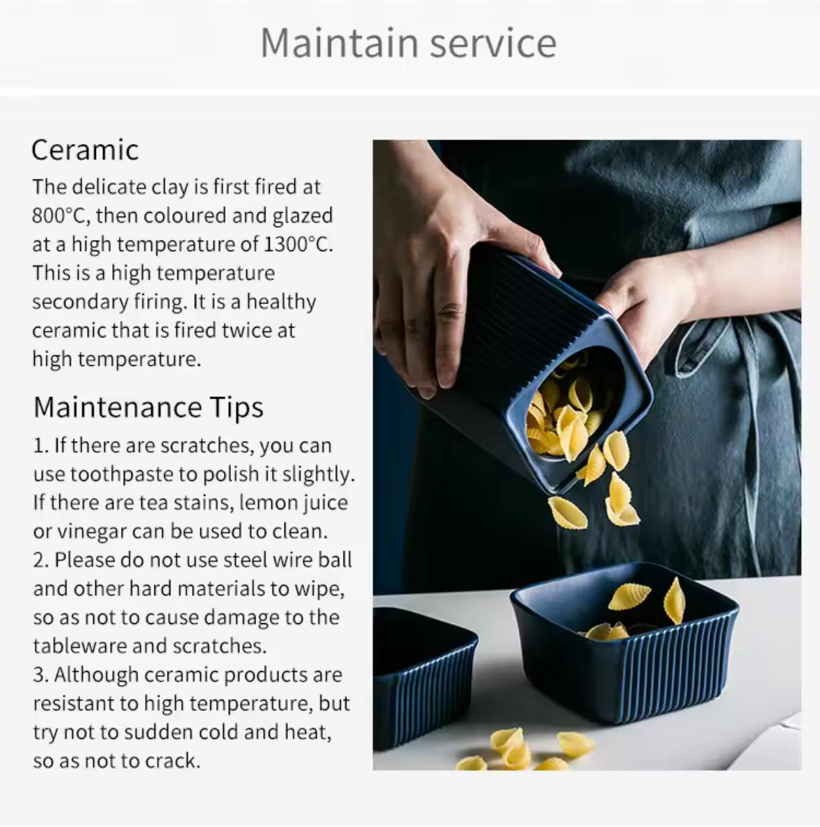 Ribbed Elegance - Airtight Ceramic Kitchen Canister