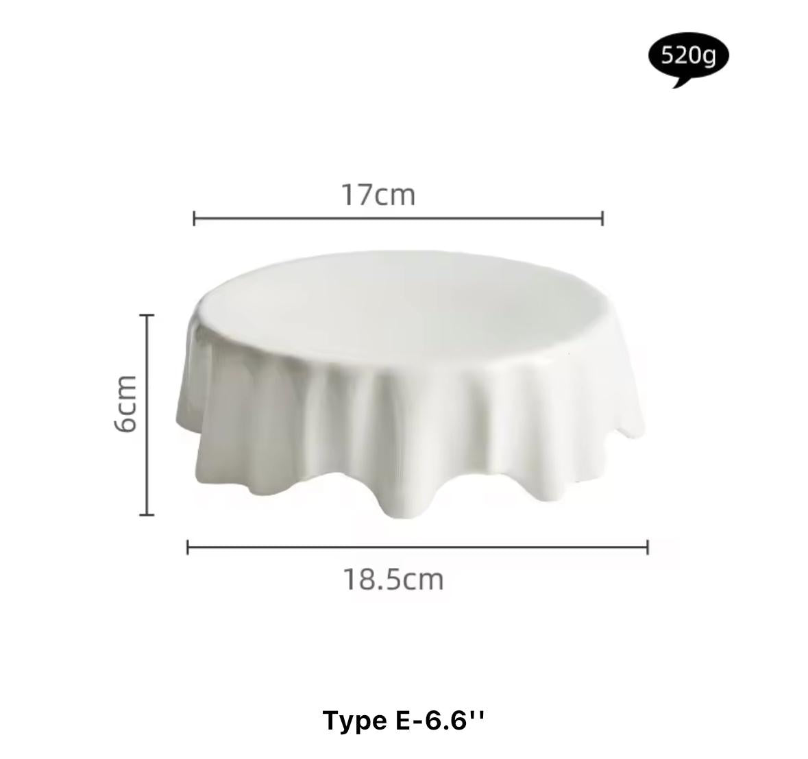 Flourish Wave Ceramic Serving Dish