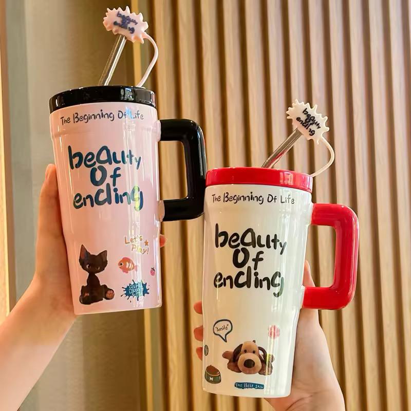Color Pop Cartoon Sipper