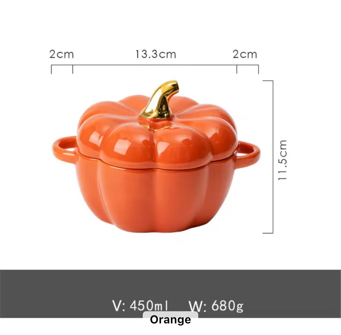Pumpkin Harvest Ceramic Serving Bowl