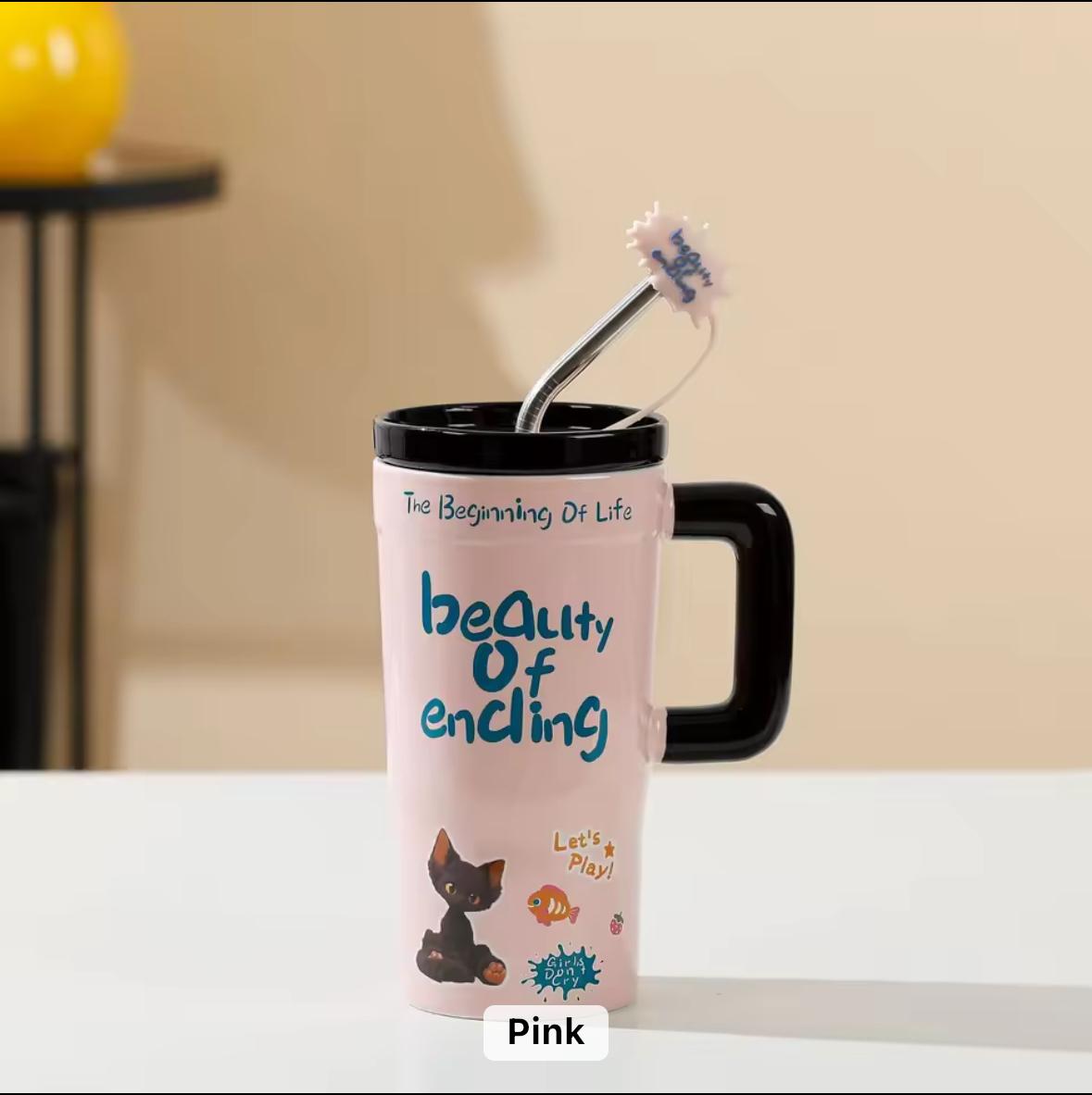 Color Pop Cartoon Sipper