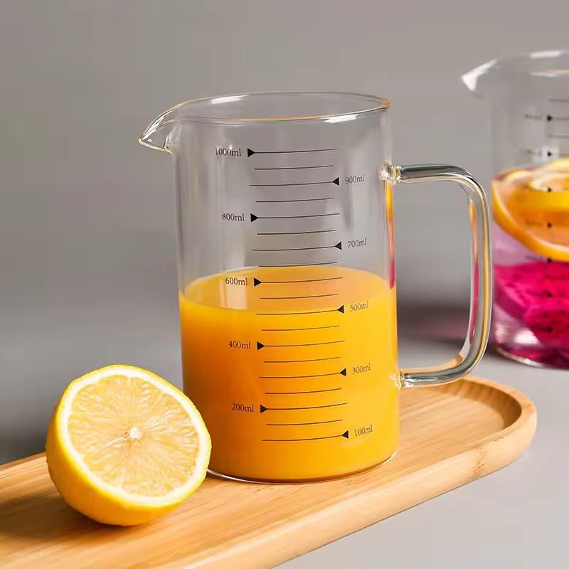 Clear Borosilicate Glass Pitcher | Microwave & Stove Safe | 500ml–1500ml