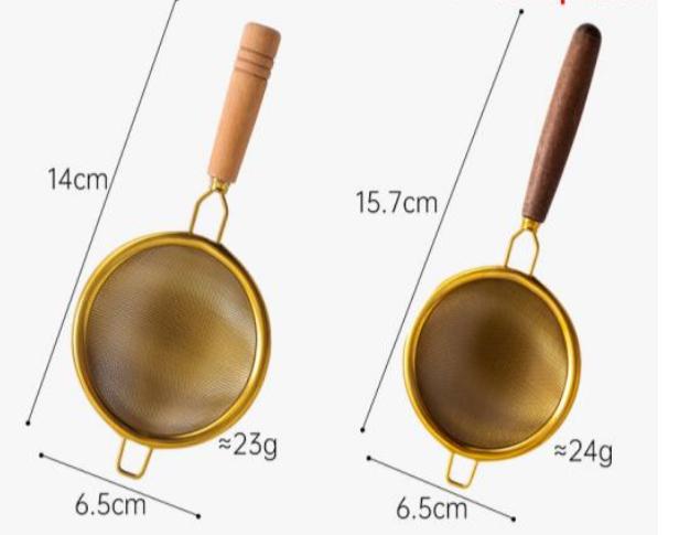 The Macau Aesthetic Golden Tea Strainer