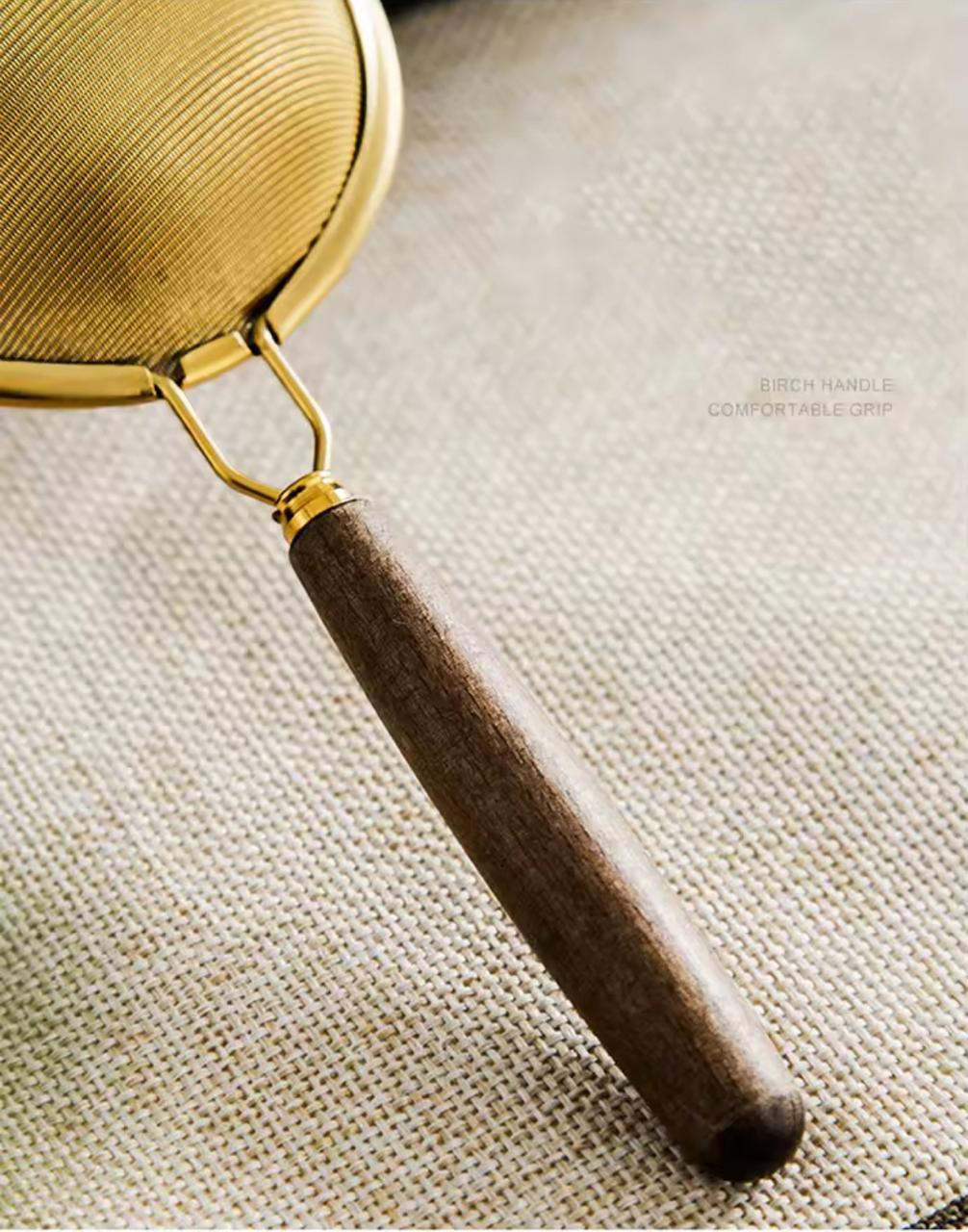 The Macau Aesthetic Golden Tea Strainer