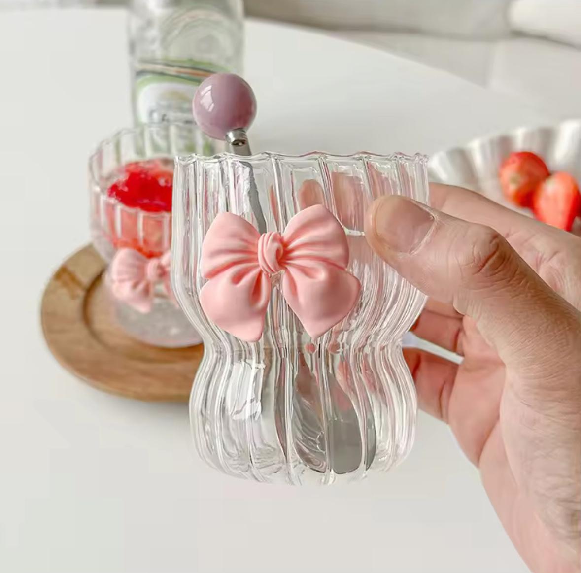 Pink Bow Radiance Glass- 350 ml