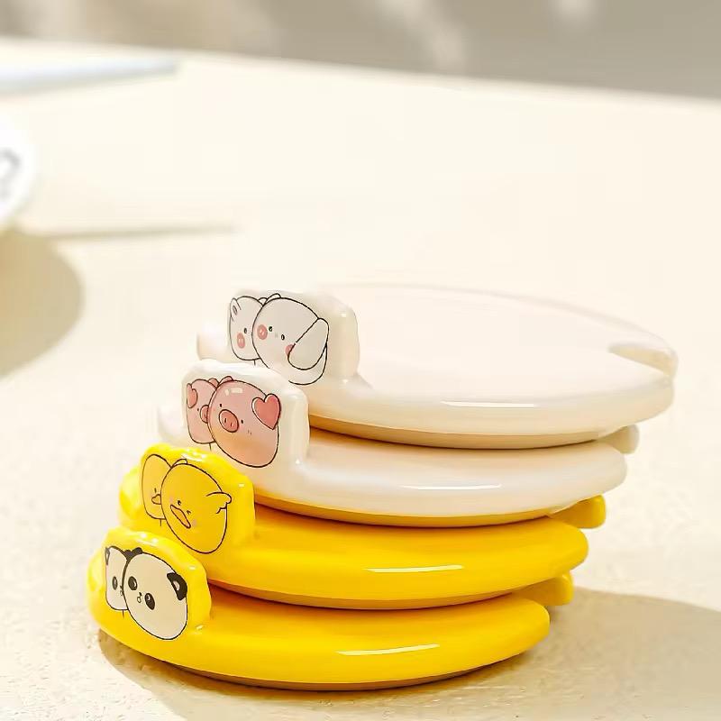 Cloud-Nine Balloon Ceramic Mug Set -400 ML- With Lid & Cute Spoon