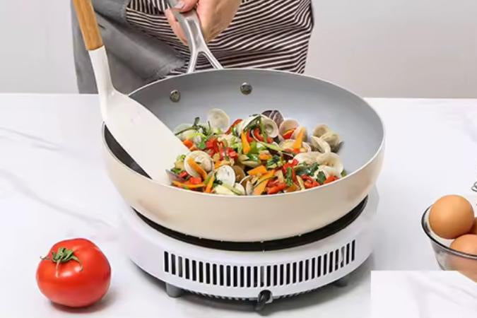 Zen Flame 28 cm Deep Fry Pan with Lid