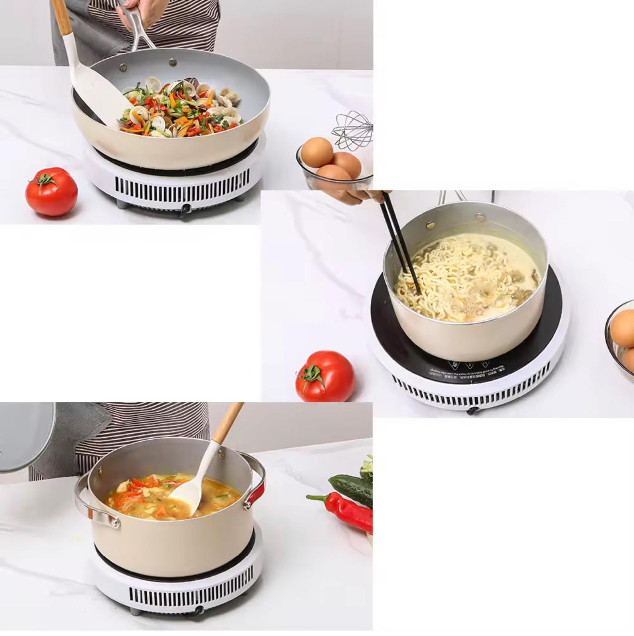 ZEN FLAME CERAMIC COATED HEALTHY COOKWARE SET OF 4 BY THE MACAU HOME