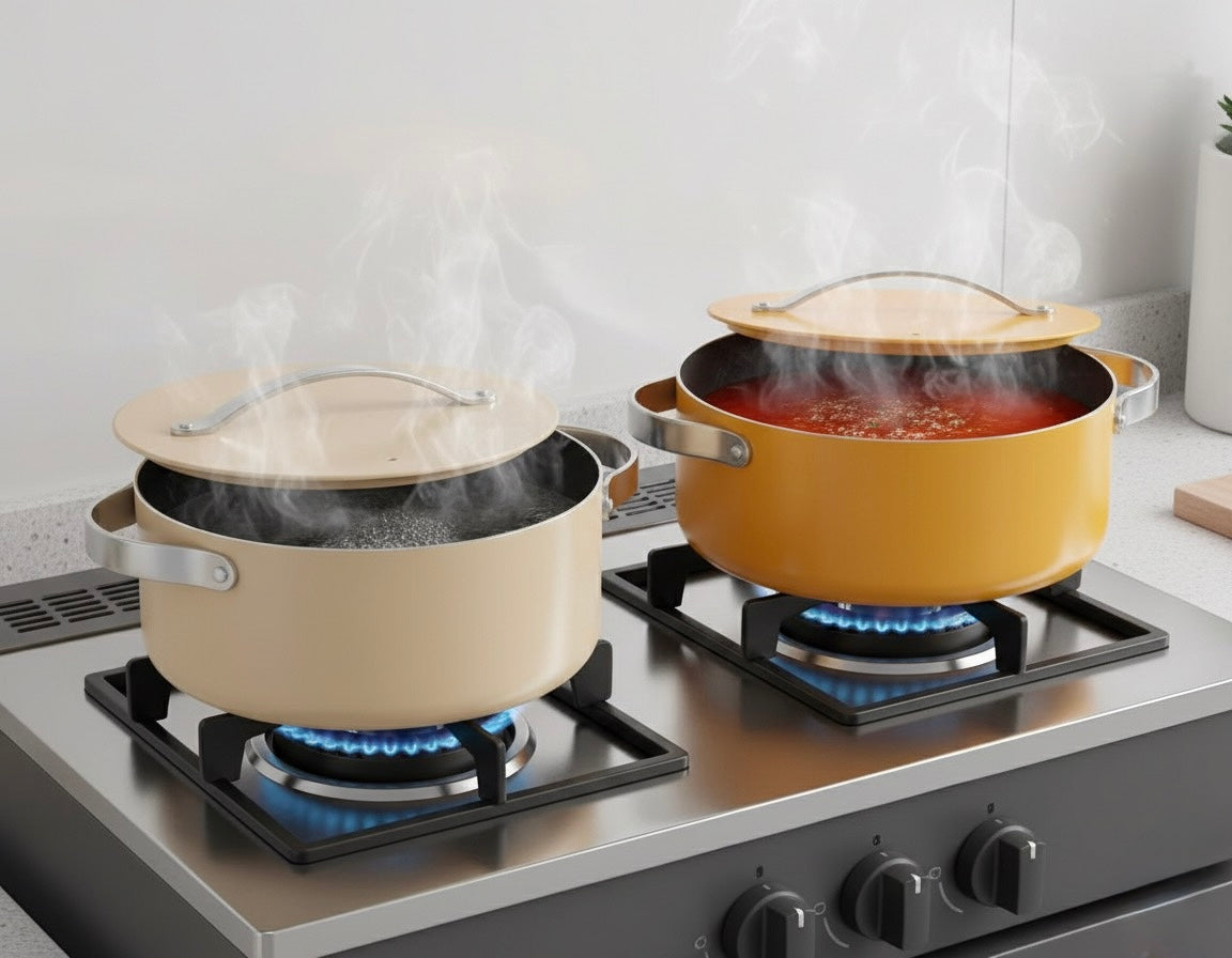 Zen Flame Ceramic Coated Dutch Oven (24 cm) Cookware