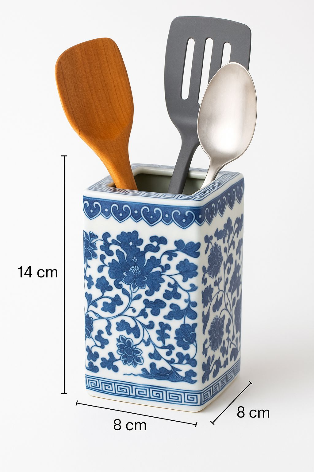 Shanghai Ceramic Blue and White Spatula Holder