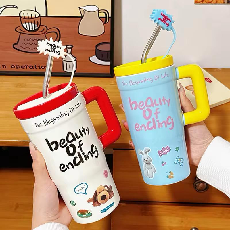 Color Pop Cartoon Sipper