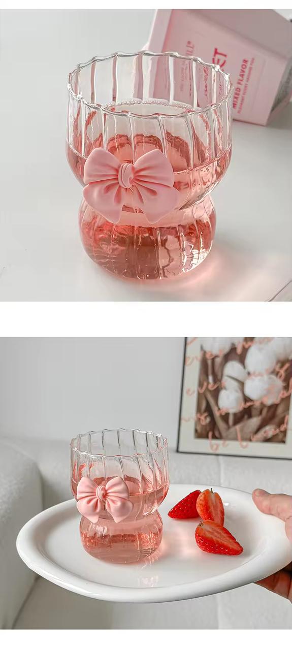 Pink Bow Radiance Glass- 350 ml
