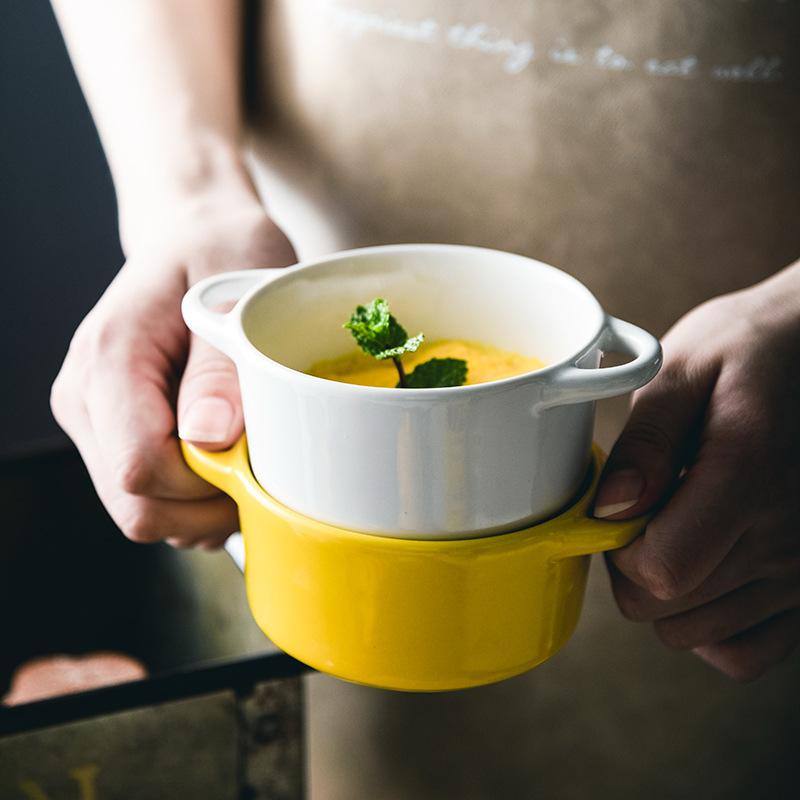 Mini Ceramic Casserole with Lid & Handles – 200ml