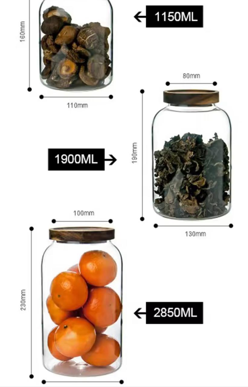 MACAU LUXE Large Capacity Glass Storage Jar