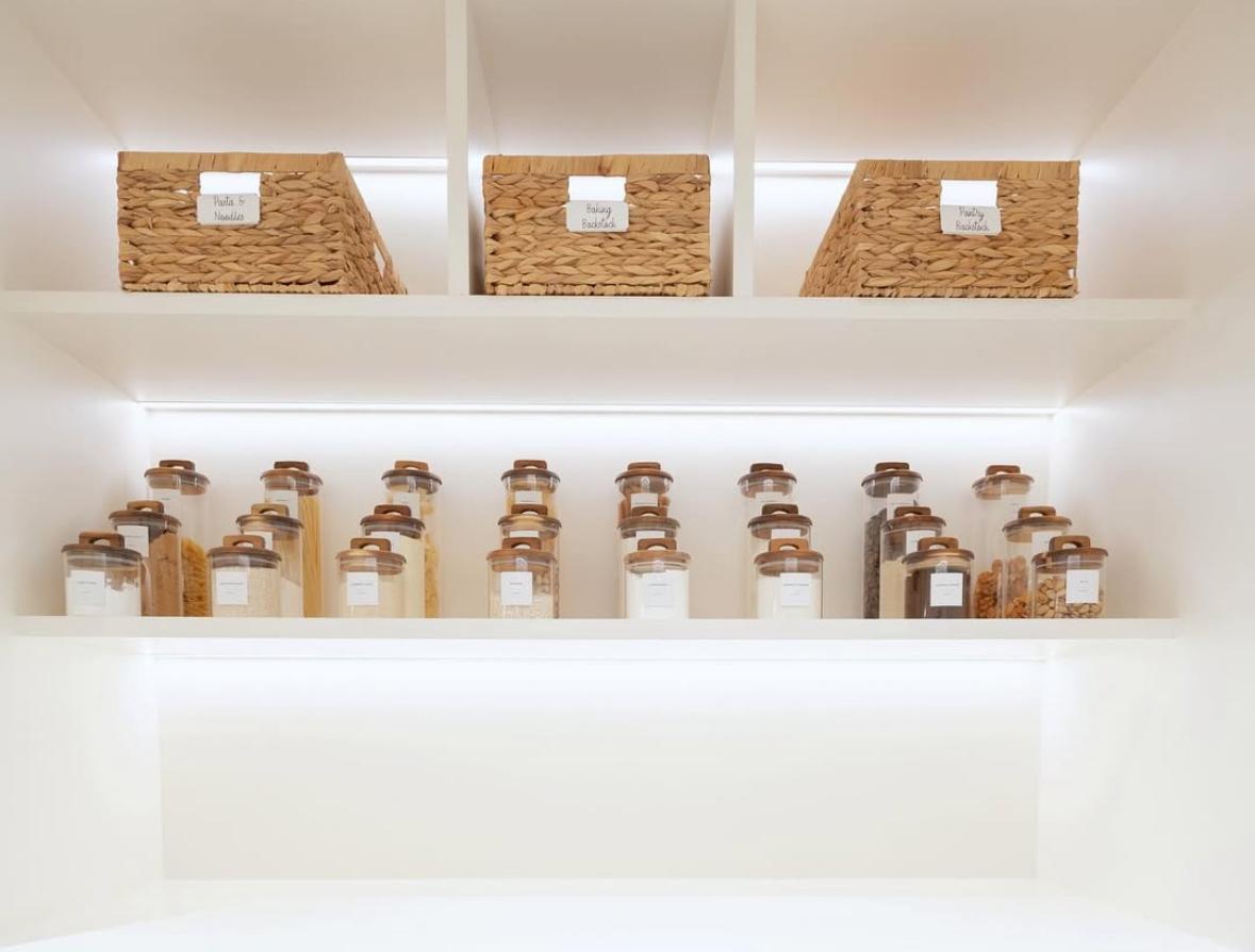 Acacia Glass Storage Jar- Airtight Wooden Lid with Handle