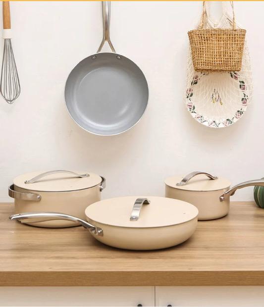 ZEN FLAME CERAMIC COATED HEALTHY COOKWARE SET OF 4 BY THE MACAU HOME