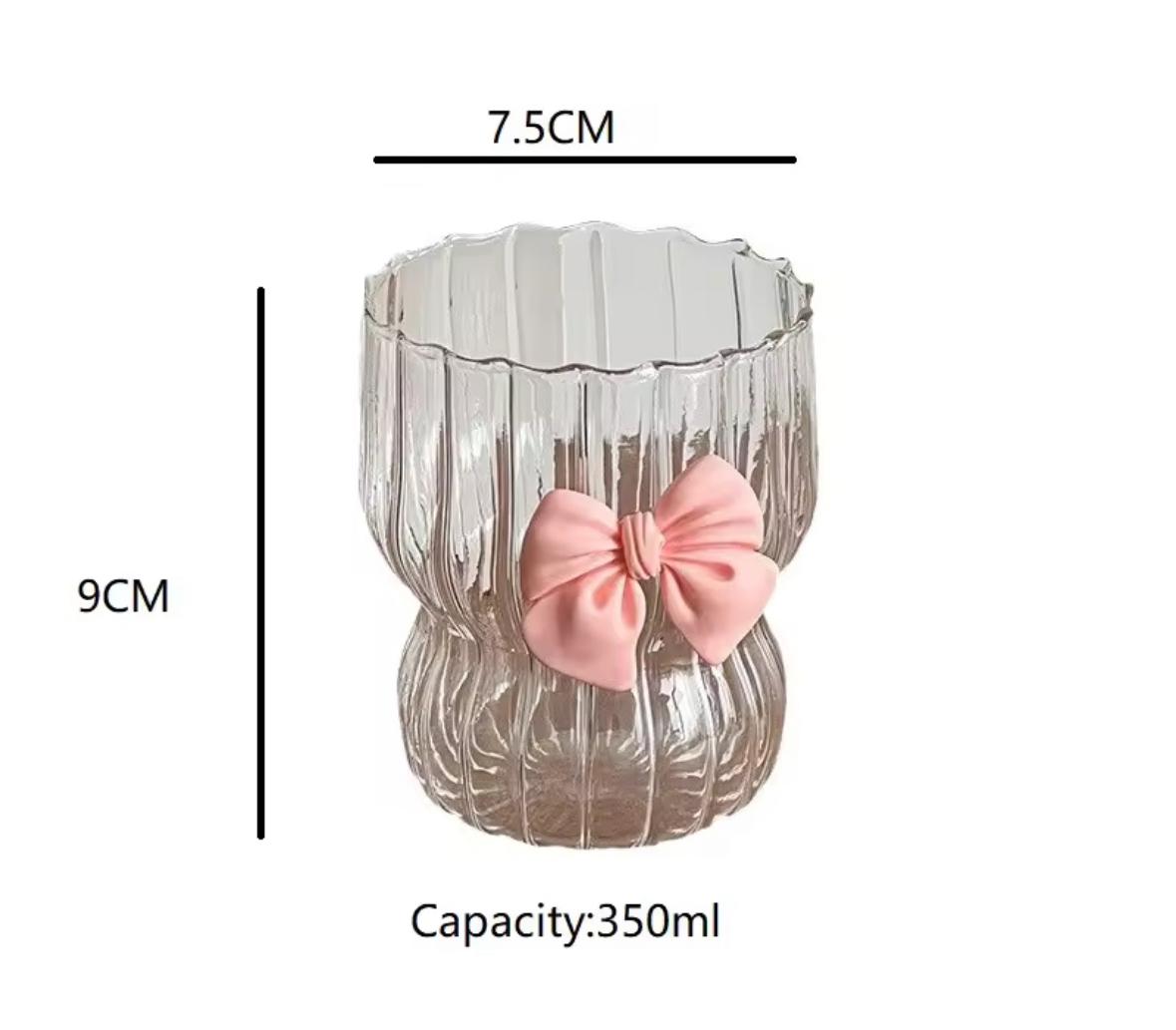 Pink Bow Radiance Glass- 350 ml