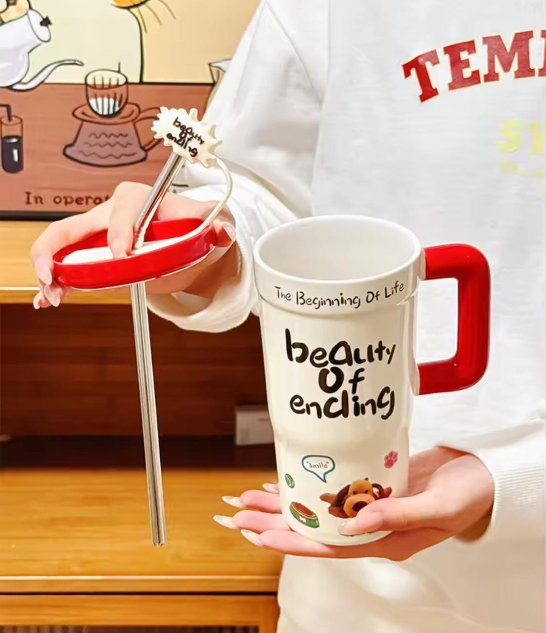 Color Pop Cartoon Sipper