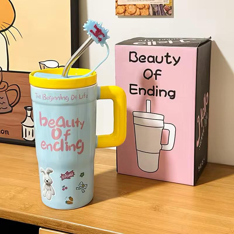 Color Pop Cartoon Sipper