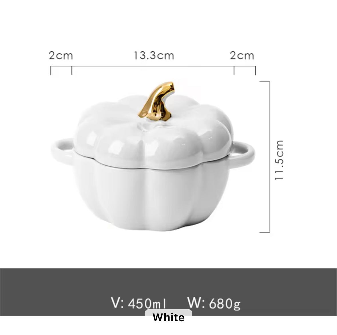Pumpkin Harvest Ceramic Serving Bowl