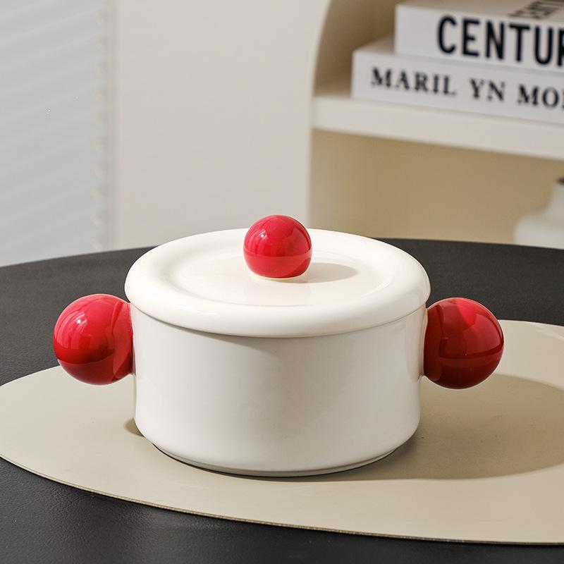 SphereKnob Ceramic Casserole with Lid – 1000 ml