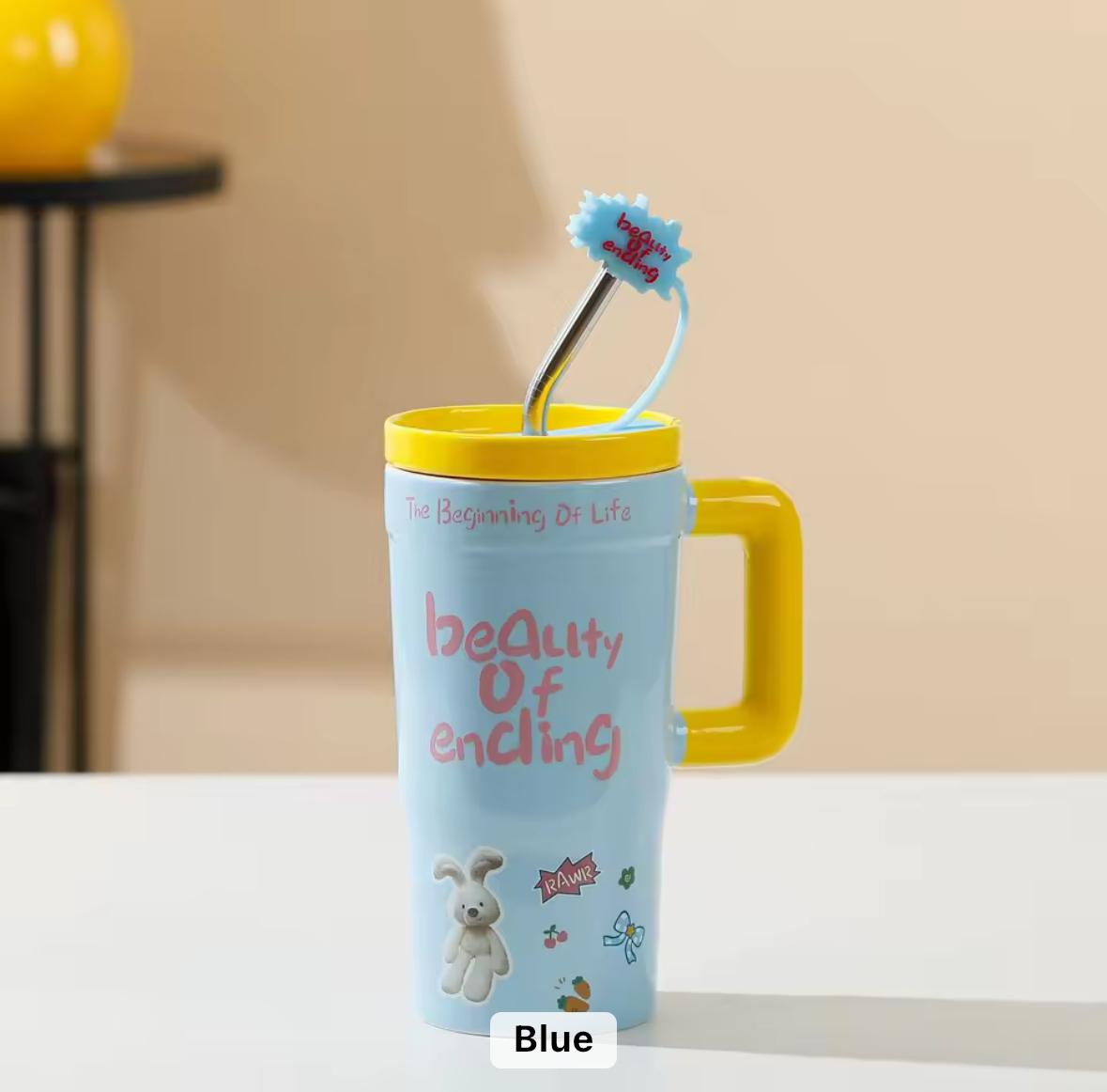 Color Pop Cartoon Sipper