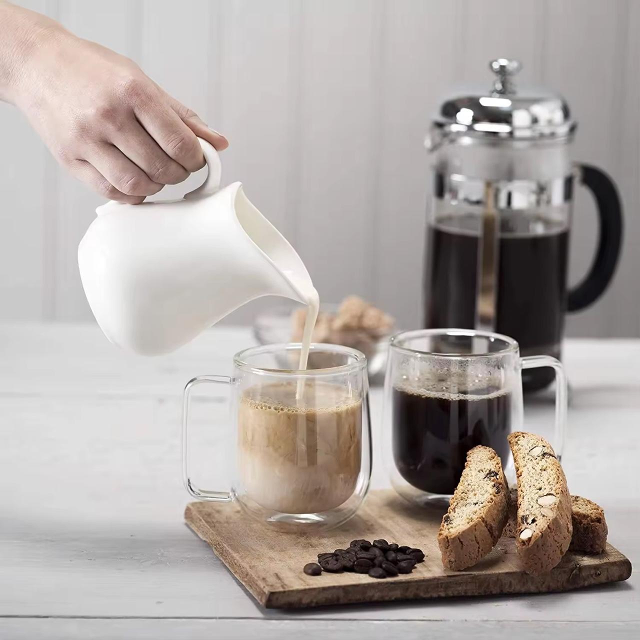 Timeless White Ceramic Pouring Jugs - Small, Medium, Large