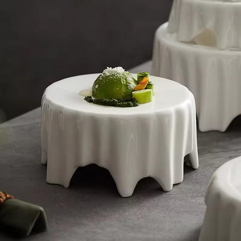 Flourish Wave Ceramic Serving Dish