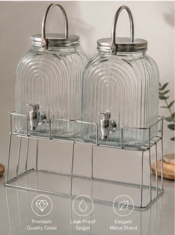 Luna Dual Beverage Dispenser Set- 6 L