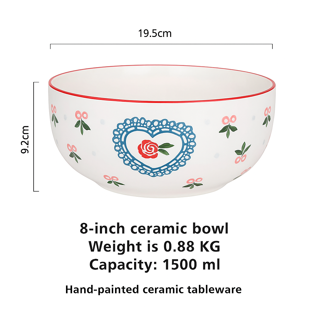 Cherry Pop Serving Bowls - 8inches & 5.7 inches