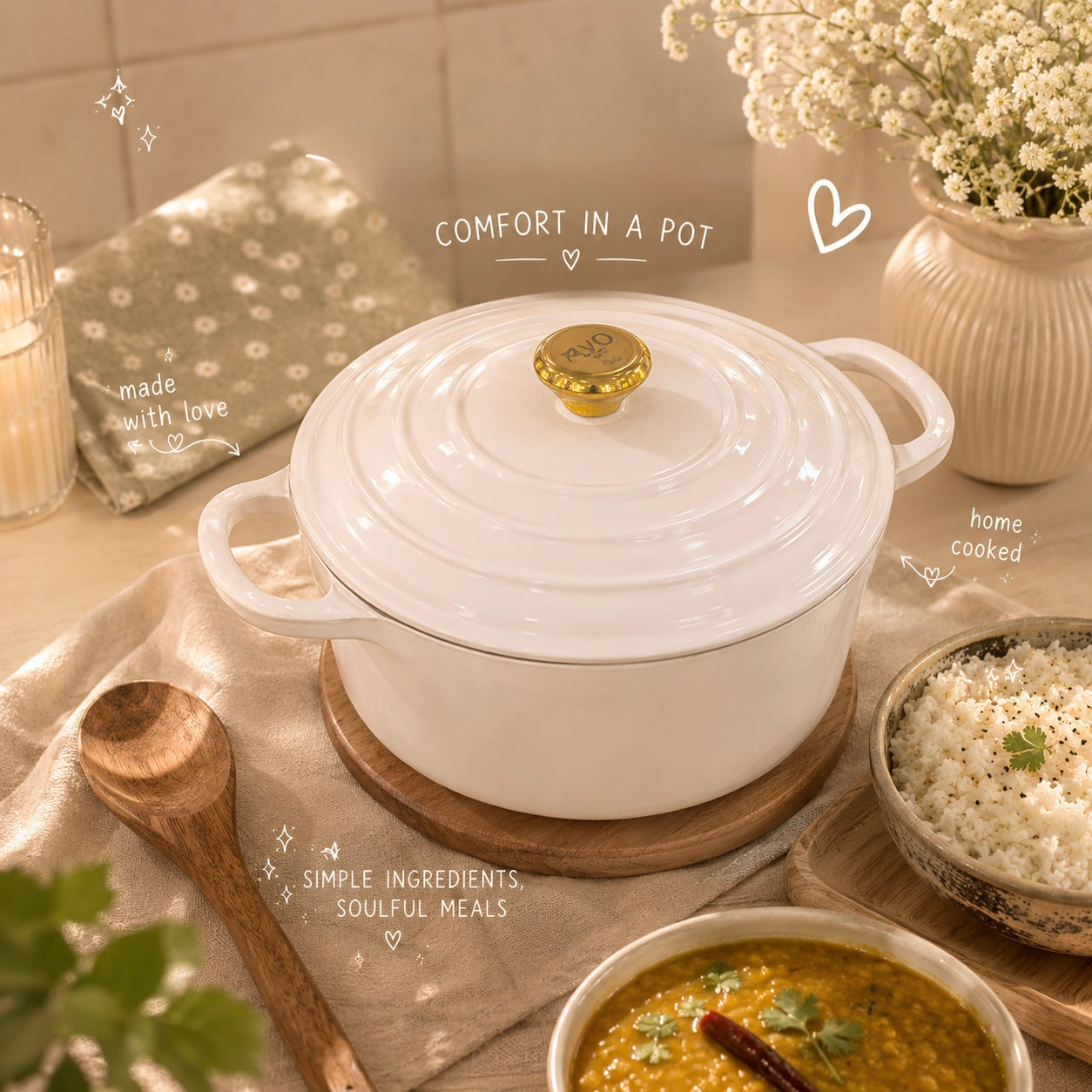 Enamel Cast Iron Cookware – 26 CM