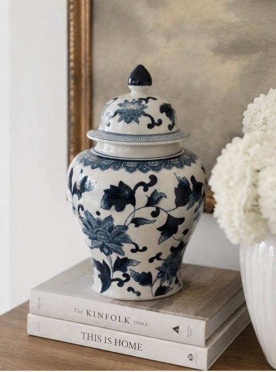 Classic Chinoiserie Porcelain Accent Jars