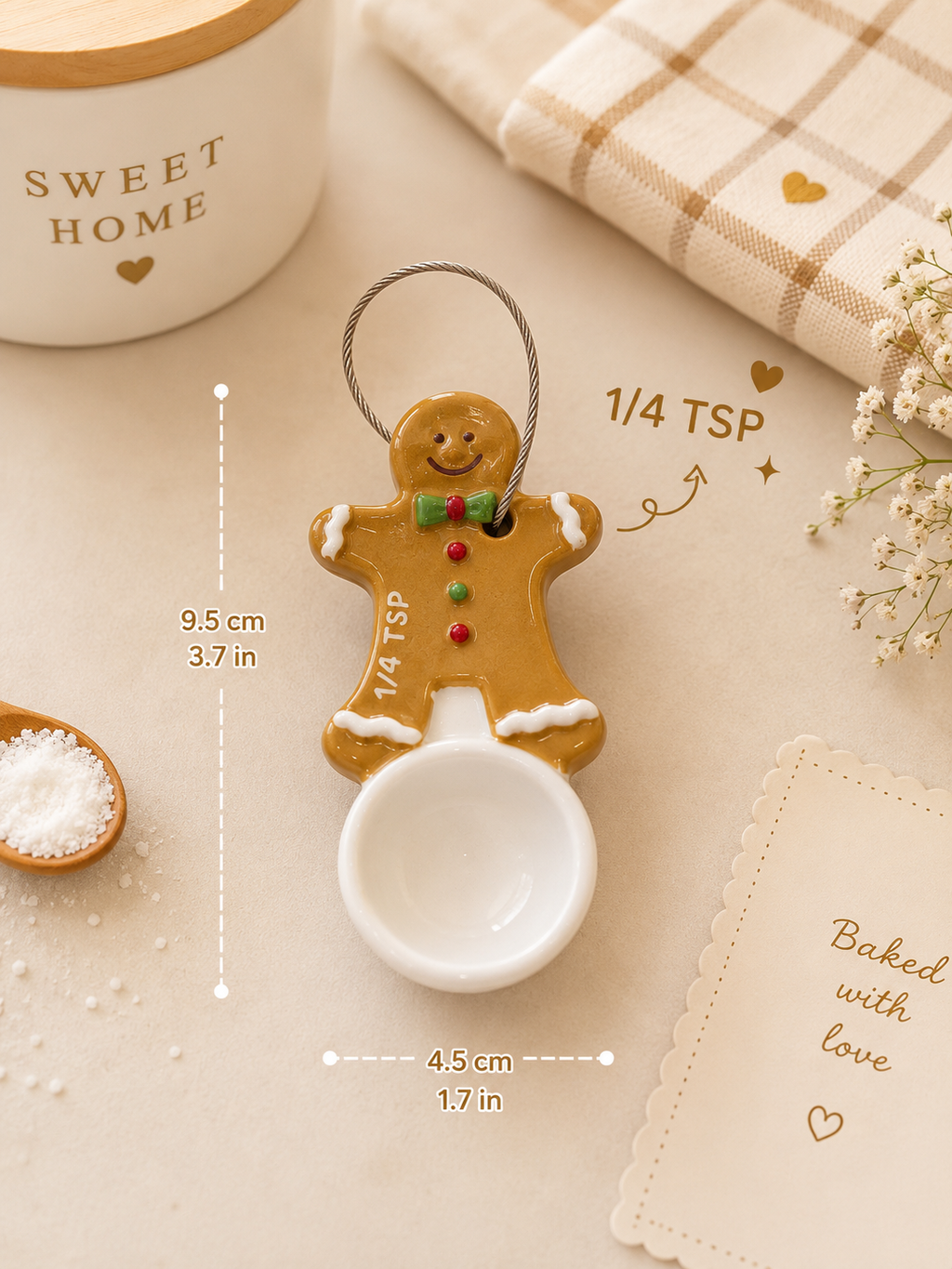 Baking Buddy -Gingerbread Measuring Bowls