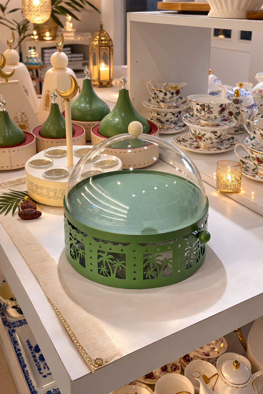 Crescent Garden Ramadan Dome Platter